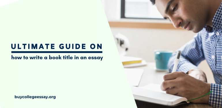 How to write a book title in an essay